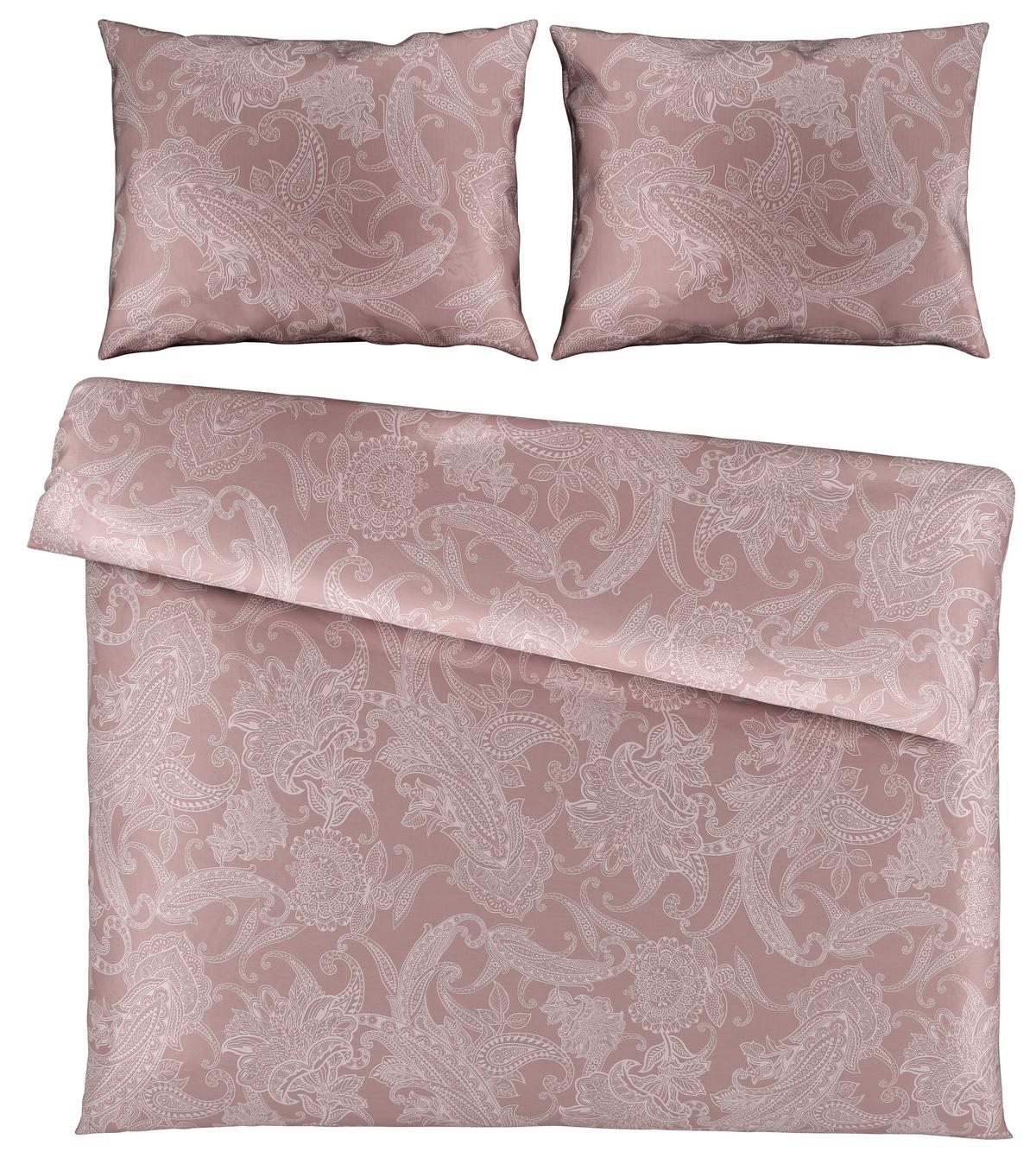 Bettwäsche Amal XXL Mauve ca. 200x220cm - Mauve, ROMANTIK / LANDHAUS, Textil (200/220cm) - Modern Living