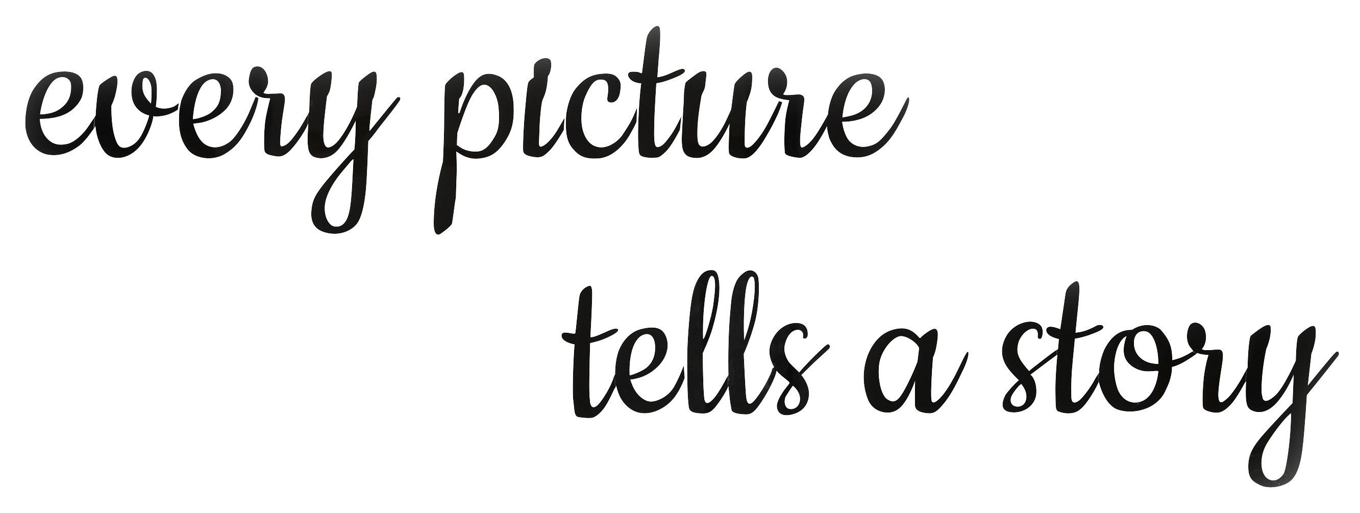 Fali Dekoráció Nadine - fekete, műanyag (116cm) - Modern Living