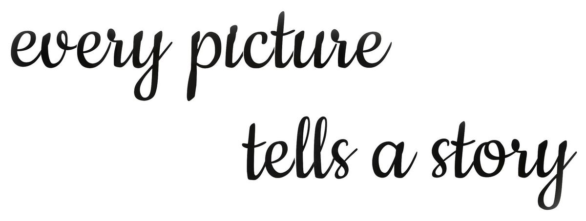 Fali Dekoráció Nadine - fekete, műanyag (116cm) - Modern Living