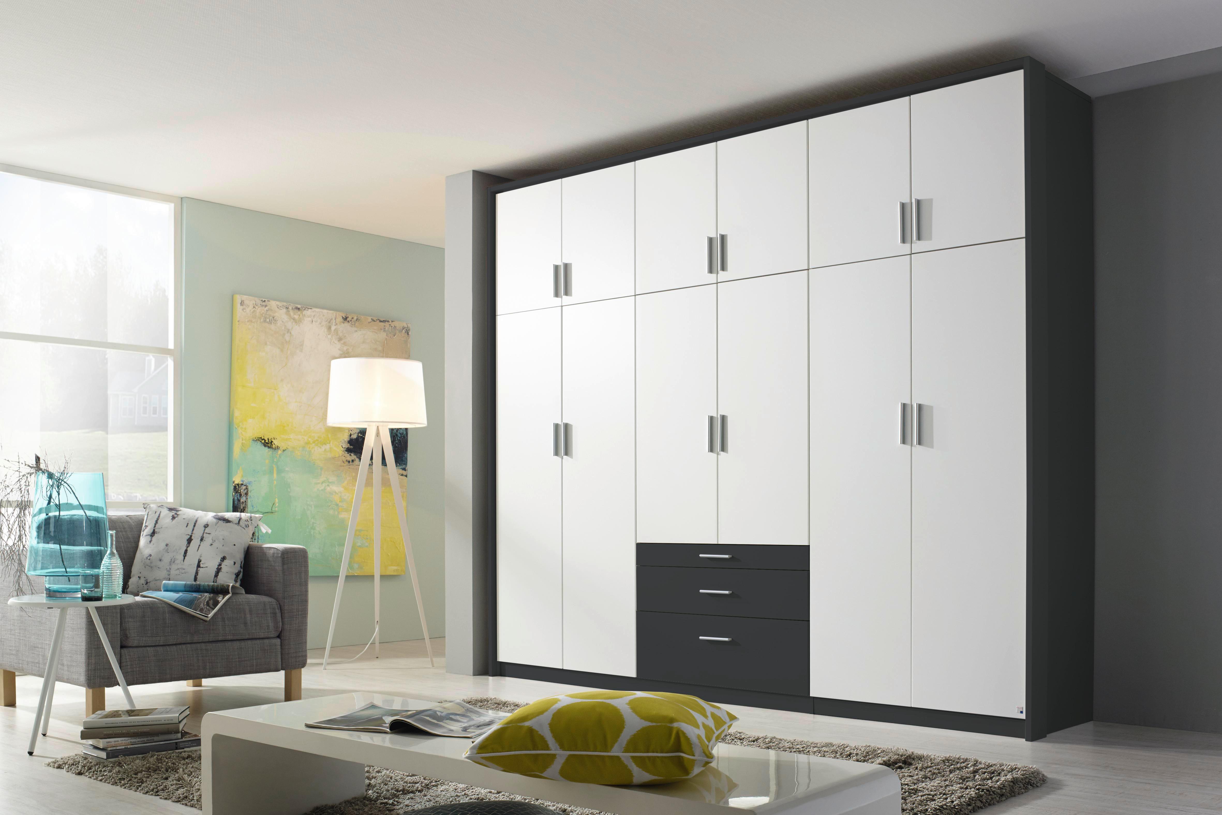 Ormar S Klasičnim Vratima Hildesheim - bijela/siva, Design, drvni materijal/plastika (275/231/56cm) - Modern Living
