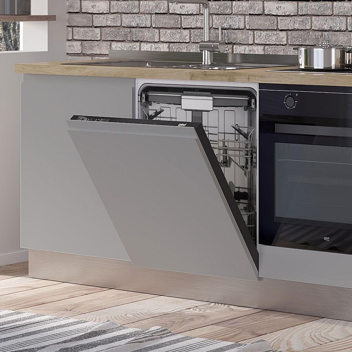 Blok Kuhinja S Aparatima Gilda Gola - bijela/siva, Moderno, drvni materijal/drvo (240/216/60cm) - Modern Living
