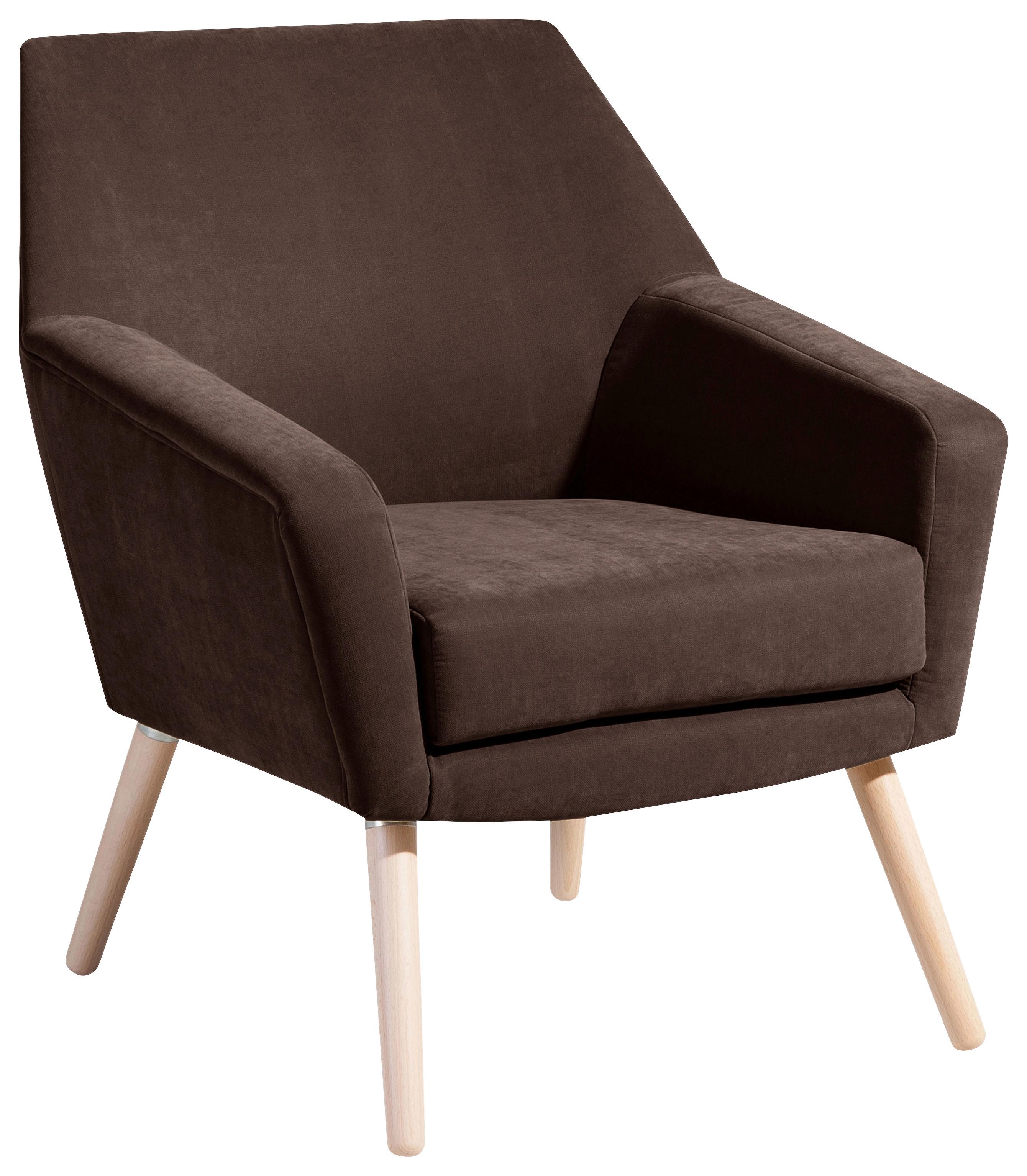 SESSEL ALEGRO - Buchefarben/Braun, Design, Holz/Textil (67/81/71cm) - Max Winzer