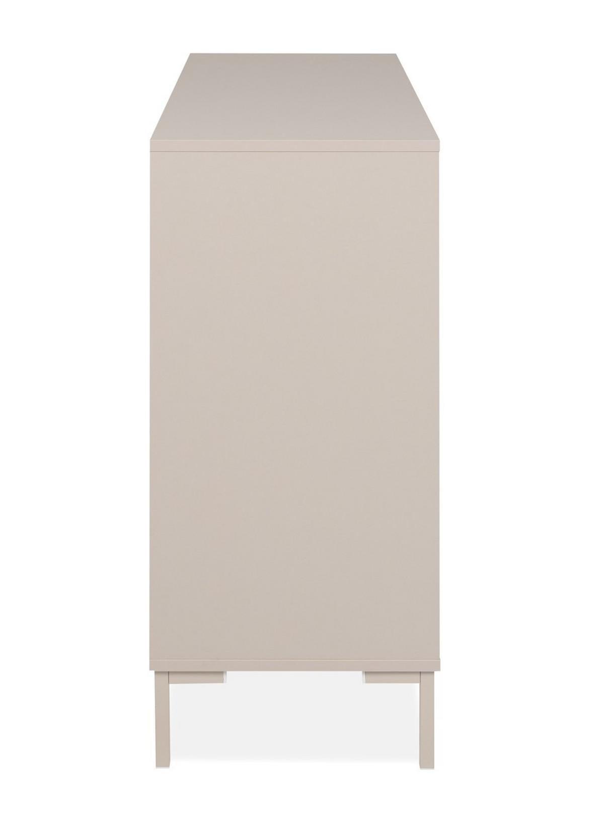KOMODA KORSIKA 01B - kaszmir, Design, materiał drewnopochodny/metal (120/87/40cm) - MID.YOU