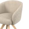 STOL MED ARMSTÖD EMMIE - taupe/ekfärgad, Modern, trä/textil (60/75/60cm) - Bessagi Home