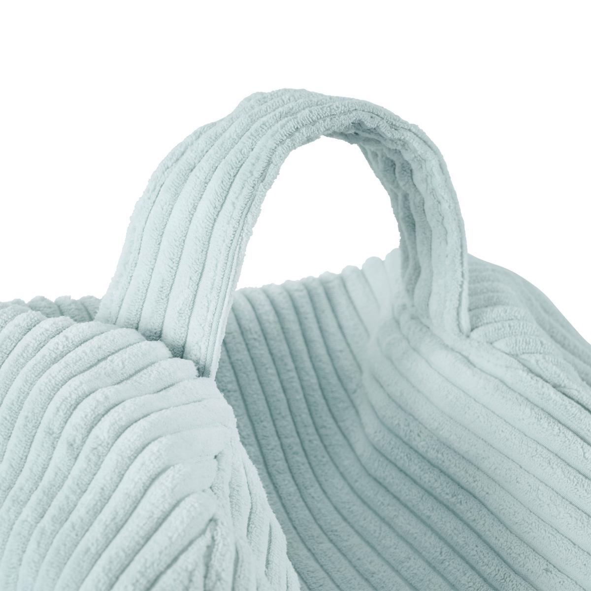 Sitzsack Cord mit Zip ca. 80x85x80 cm Mintgrün - Mintgrün, Trend, Textil (80/85/80cm) - Livetastic