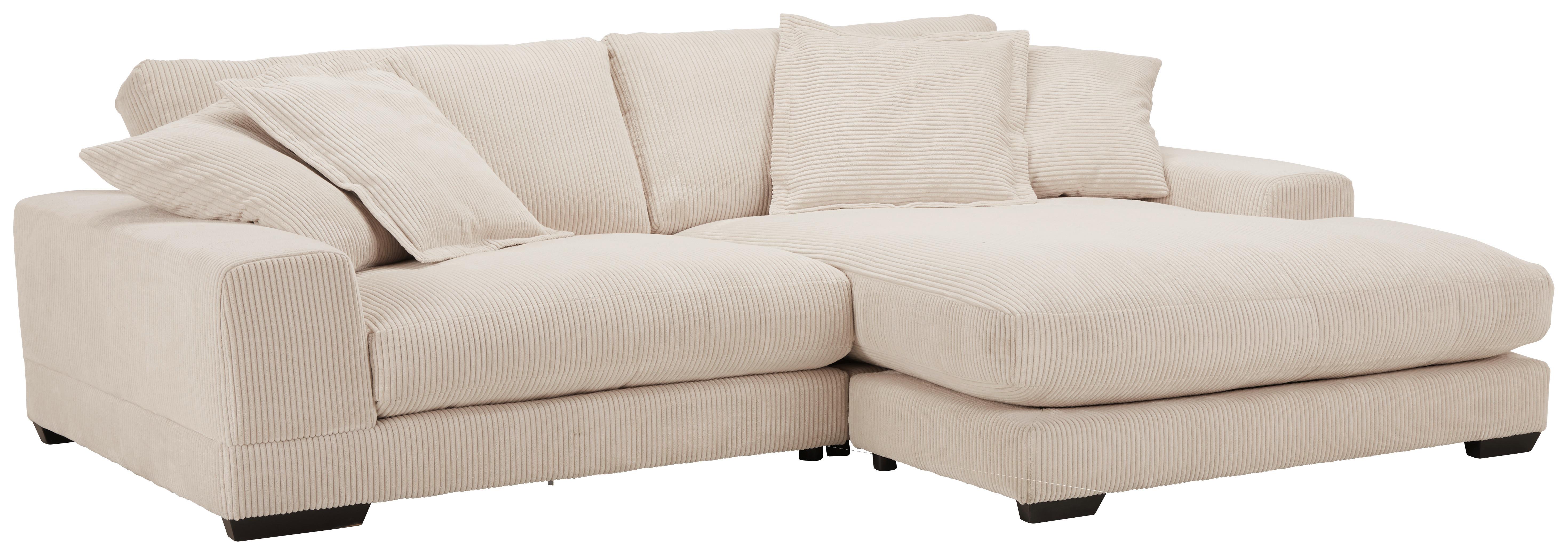 Sjedeća Garnitura Paddy Ecke - bijela/bež, Modern, tekstil/drvo (280/190cm) - Modern Living