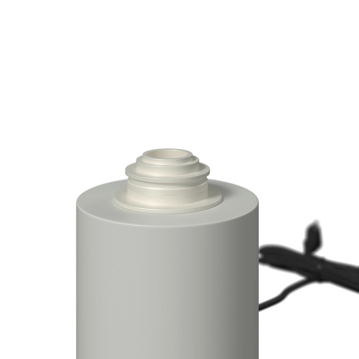 Tischleuchte Carla Weiß ca. 40 Watt - Weiß, MODERN, Metall (22,5/22cm) - Bessagi Home