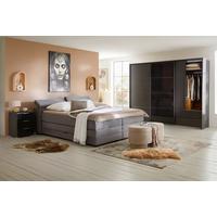 Boxspringbett Sevilla In Grau - Schwarz/Grau, Konventionell, Holz/Kunststoff (180/200cm) - Premium Living