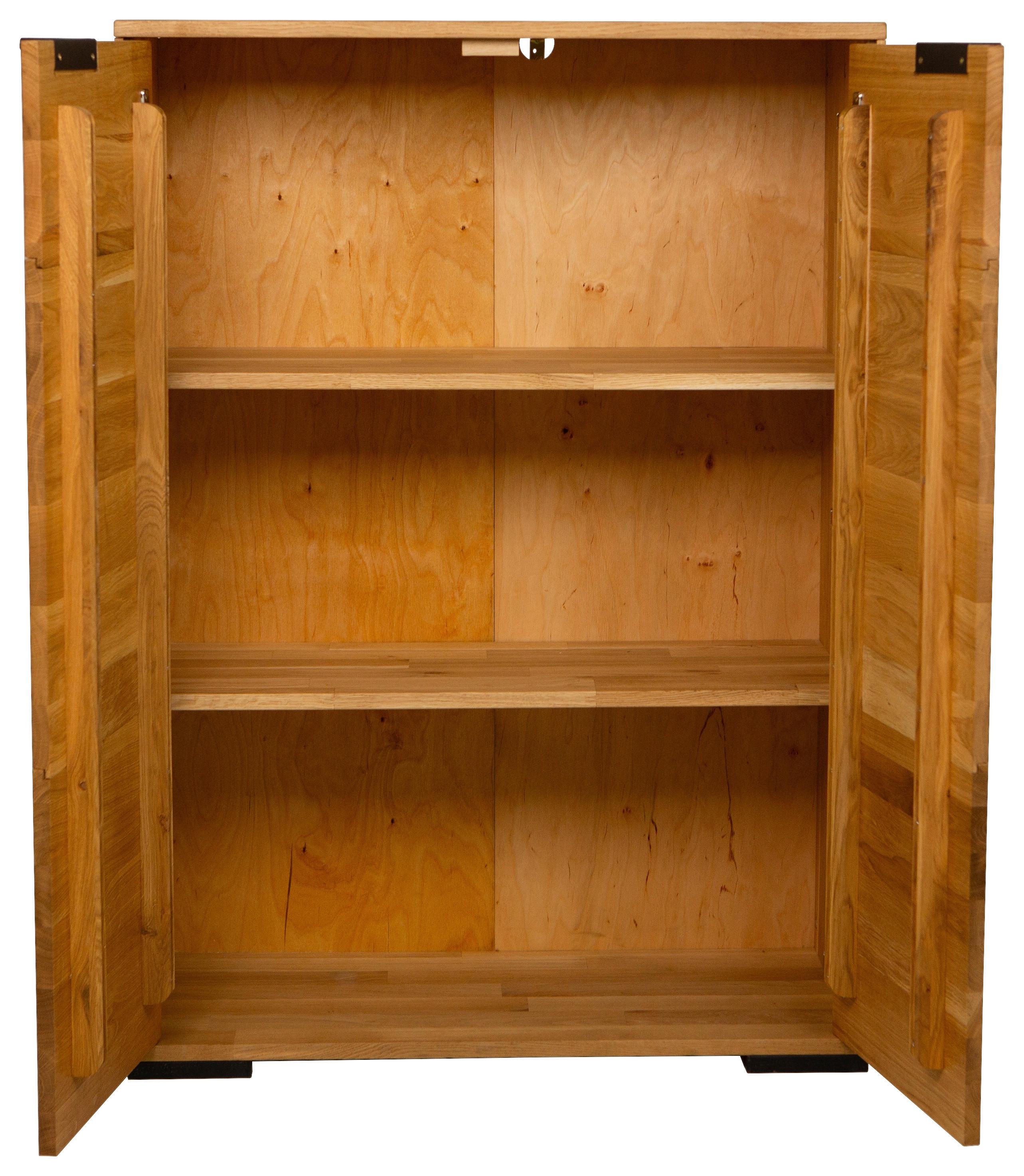 MAPPSKÅP ALBERO - naturfärgad, Modern, trä (80/113/38cm) - Based