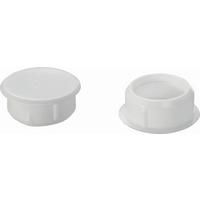 Abdeckkappen Elisa in Weiß 10er Pack - Weiß, Kunststoff (0.9cm) - Modern Living