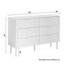 SIDEBOARD BRENDA - cachemire, MODERN, matériau en bois/métal (120/85/40cm) - Bessagi Home