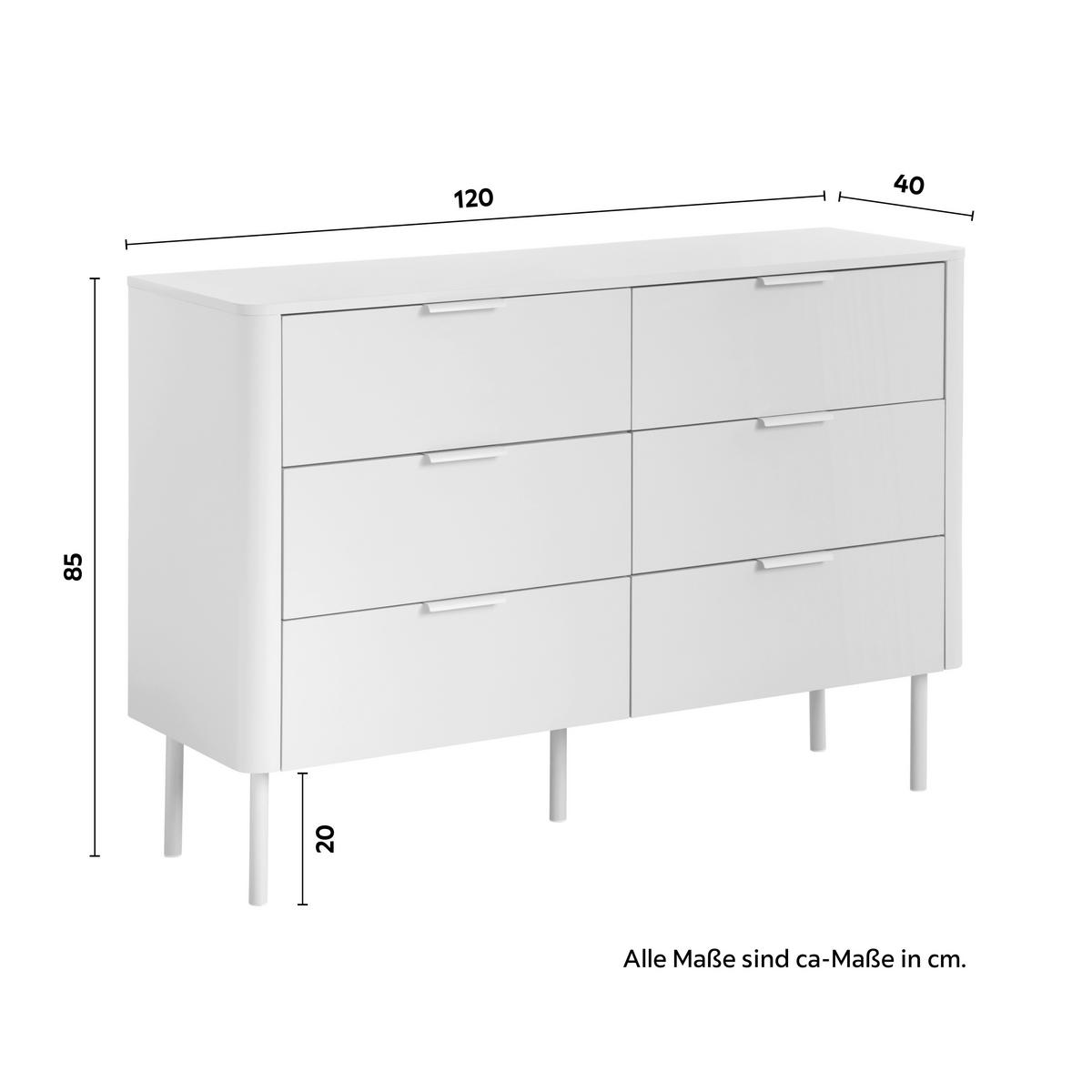 Sideboard Brenda Kaschmir Mdf/eisen - Kaschmir, Modern, Holzwerkstoff/Metall (120/85/40cm) - Bessagi Home
