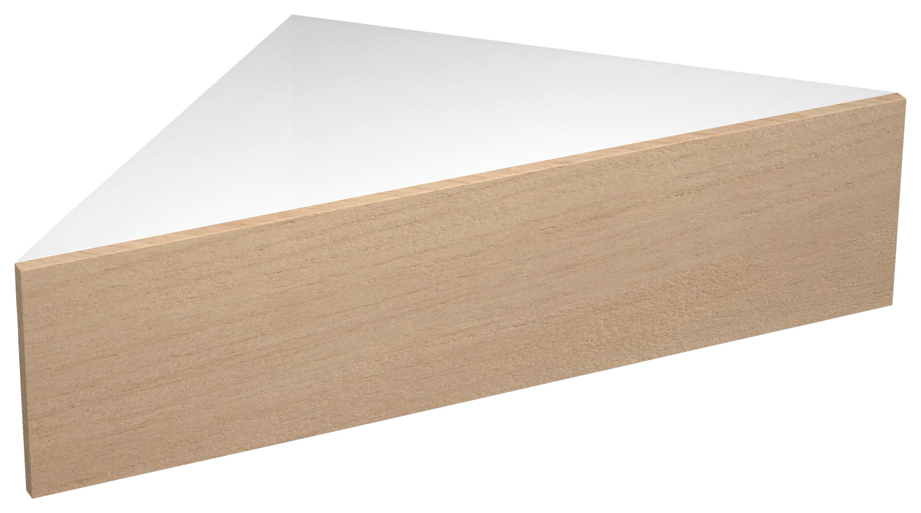 Nachtkästchen USAL S Weiß, Honigeiche - Honigeiche/Weiß, MODERN, Holzwerkstoff (60/15/42,4cm) - MID.YOU