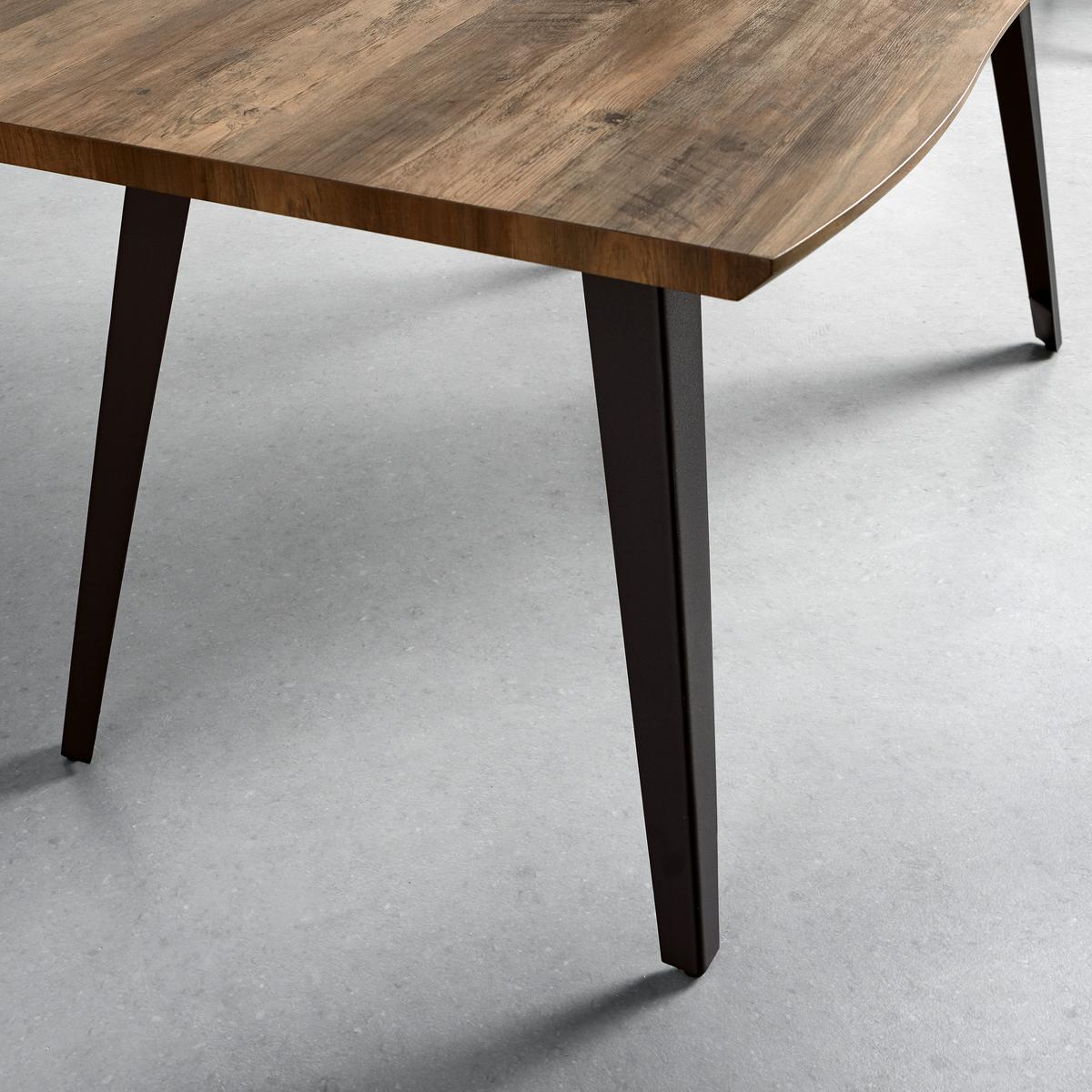 Stol Za Blagovaonicu Diego - boje hrasta/crna, Moderno, drvni materijal/metal (160/76/90cm) - Bessagi Home