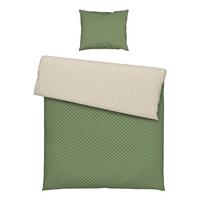Bettwäsche Mici-Wende ca. 160x210cm - Beige/Grün, Konventionell, Textil (160/210cm) - Modern Living