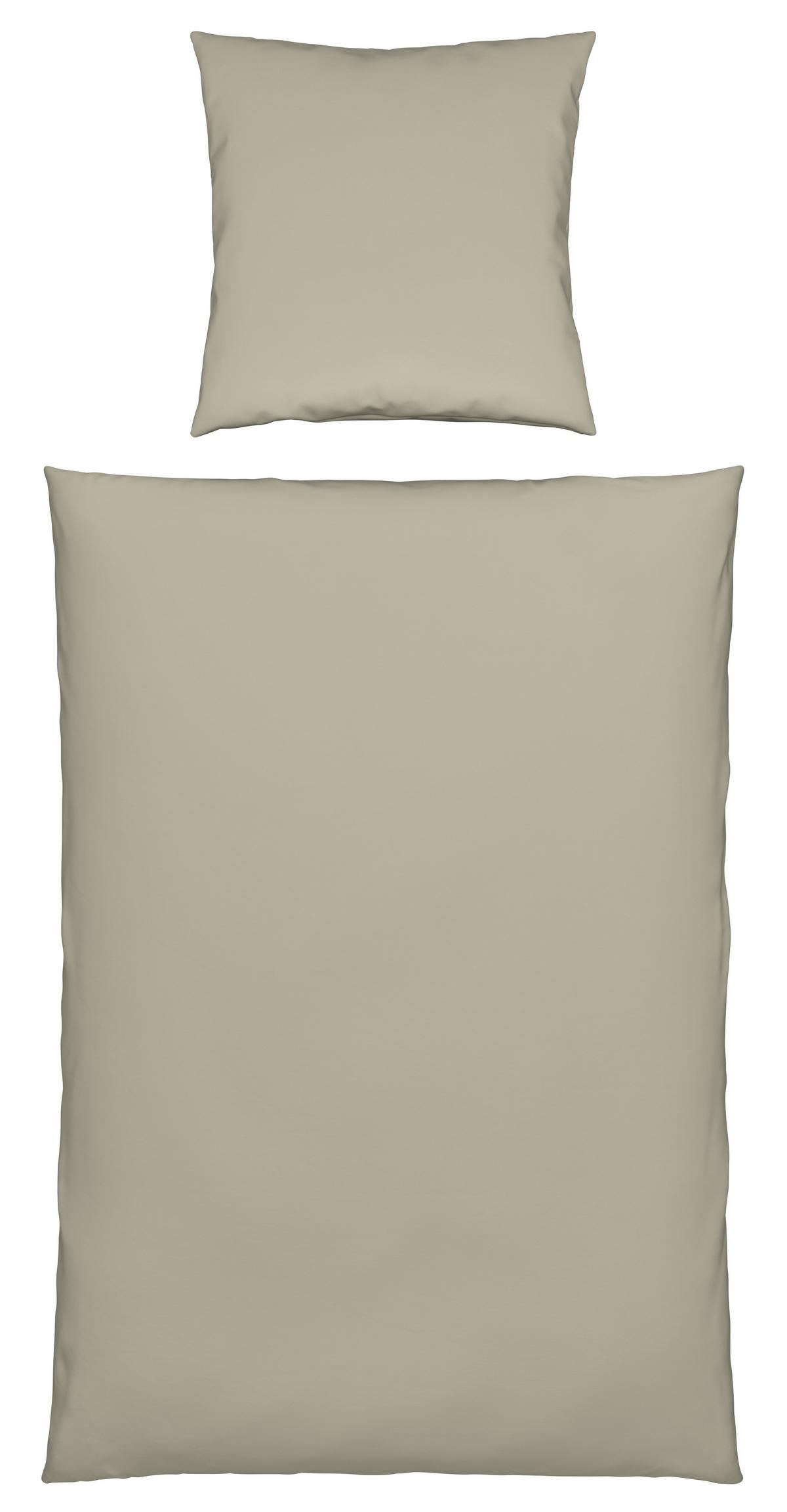 Bettwäsche Stone Washed Uni ca. 135x200cm - Naturfarben, ROMANTIK / LANDHAUS, Textil (135/200cm) - Modern Living