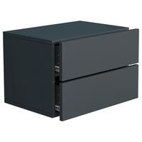 Nočna Omarica Usal L 45, Siva - antracit, Moderno, leseni material (45/30/32cm) - MID.YOU