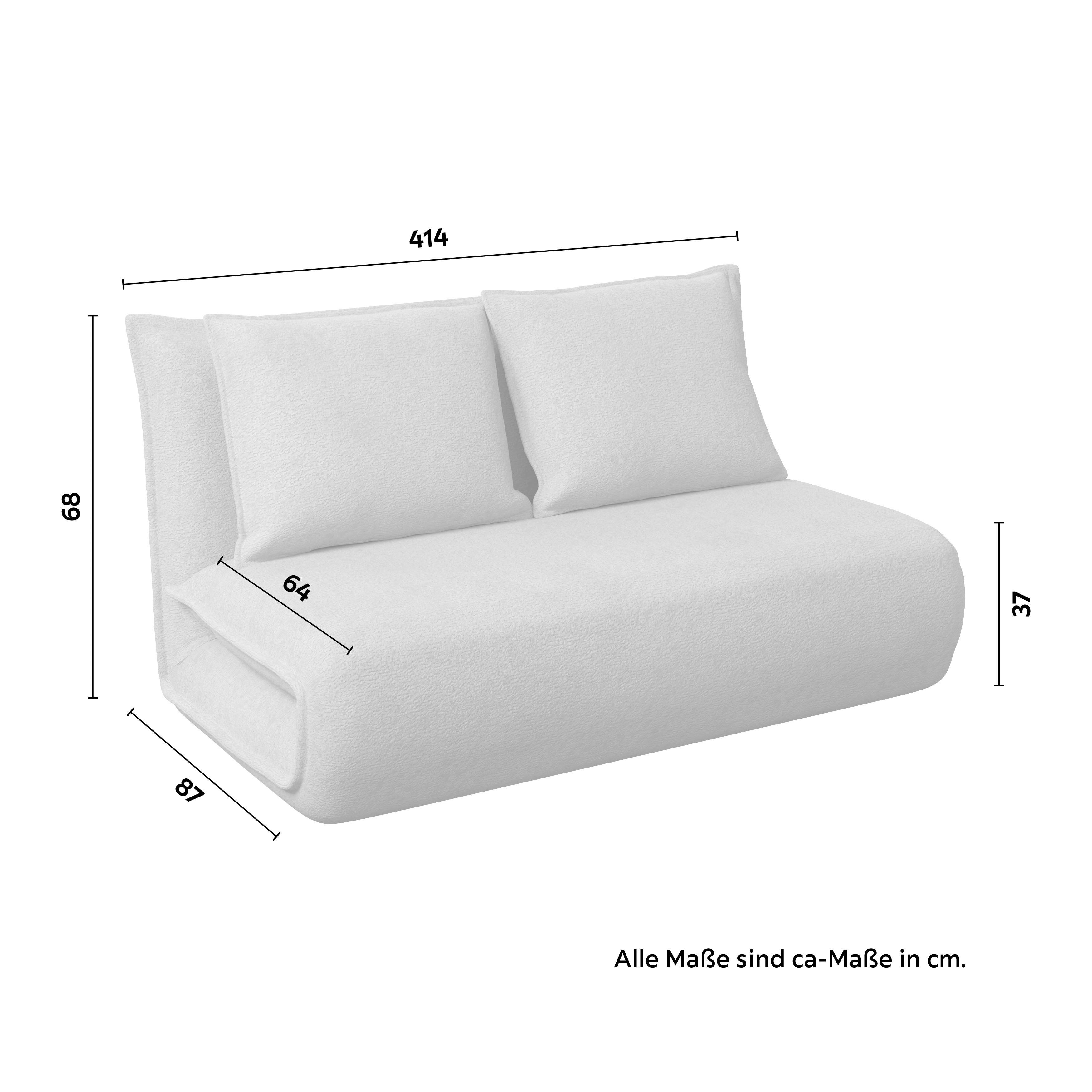 BÄDDSOFFA MACY - beige, Modern, metall/textil (141/68/87cm) - Bessagi Home