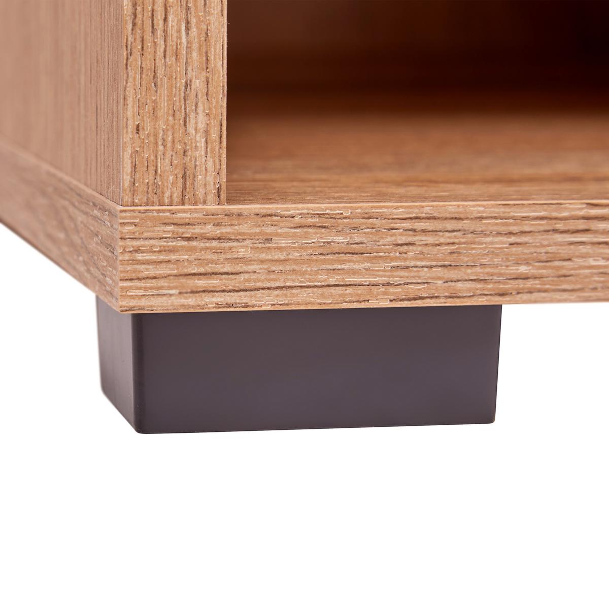 Waschbeckenunterschrank Purebliss Eichefarben - Eichefarben/Schwarz, MODERN, Holzwerkstoff/Metall (90/79/53cm) - Mömax