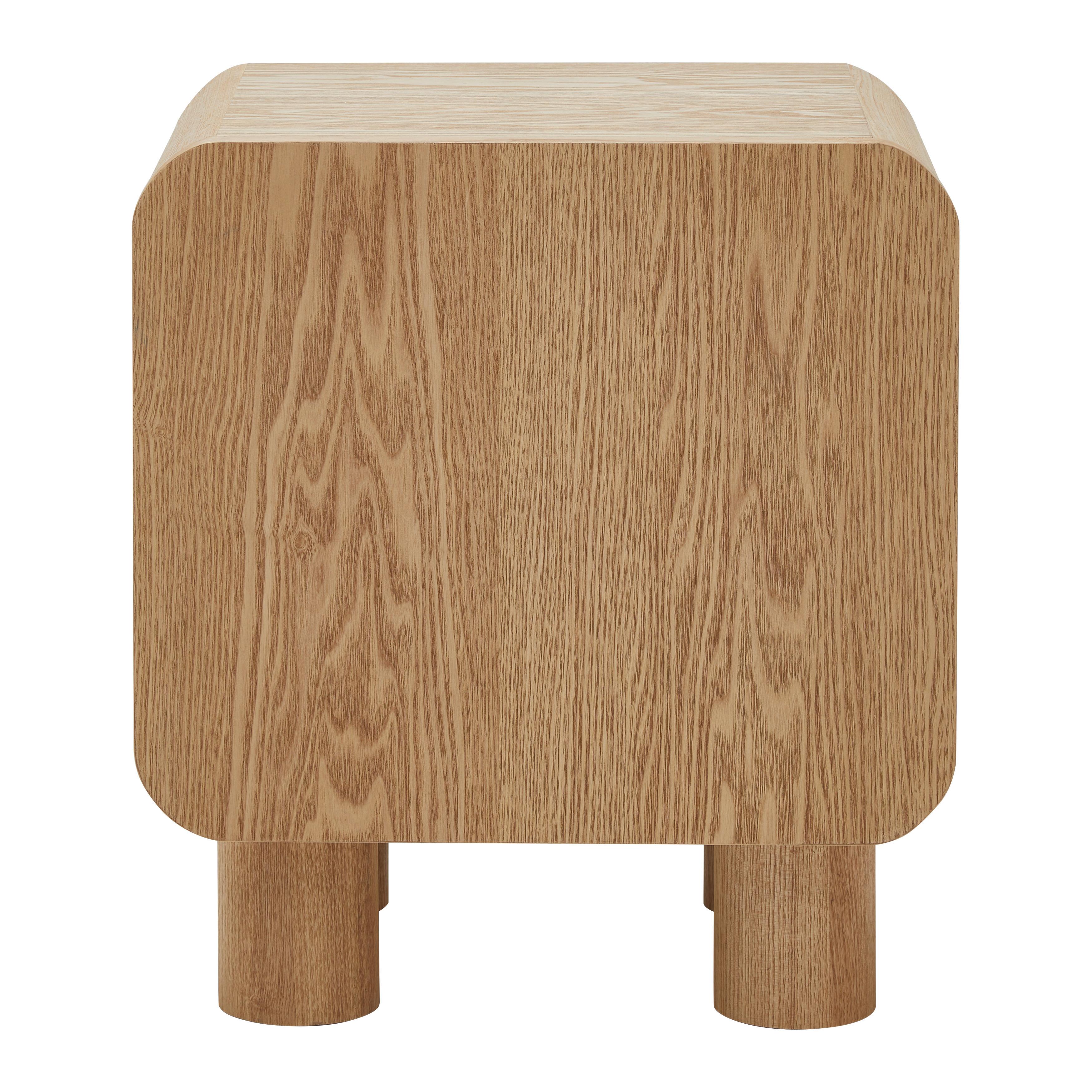 Nachtkästchen Alva Naturfarben - Naturfarben, MODERN, Holz/Holzwerkstoff (40/45/30cm) - Premium Living