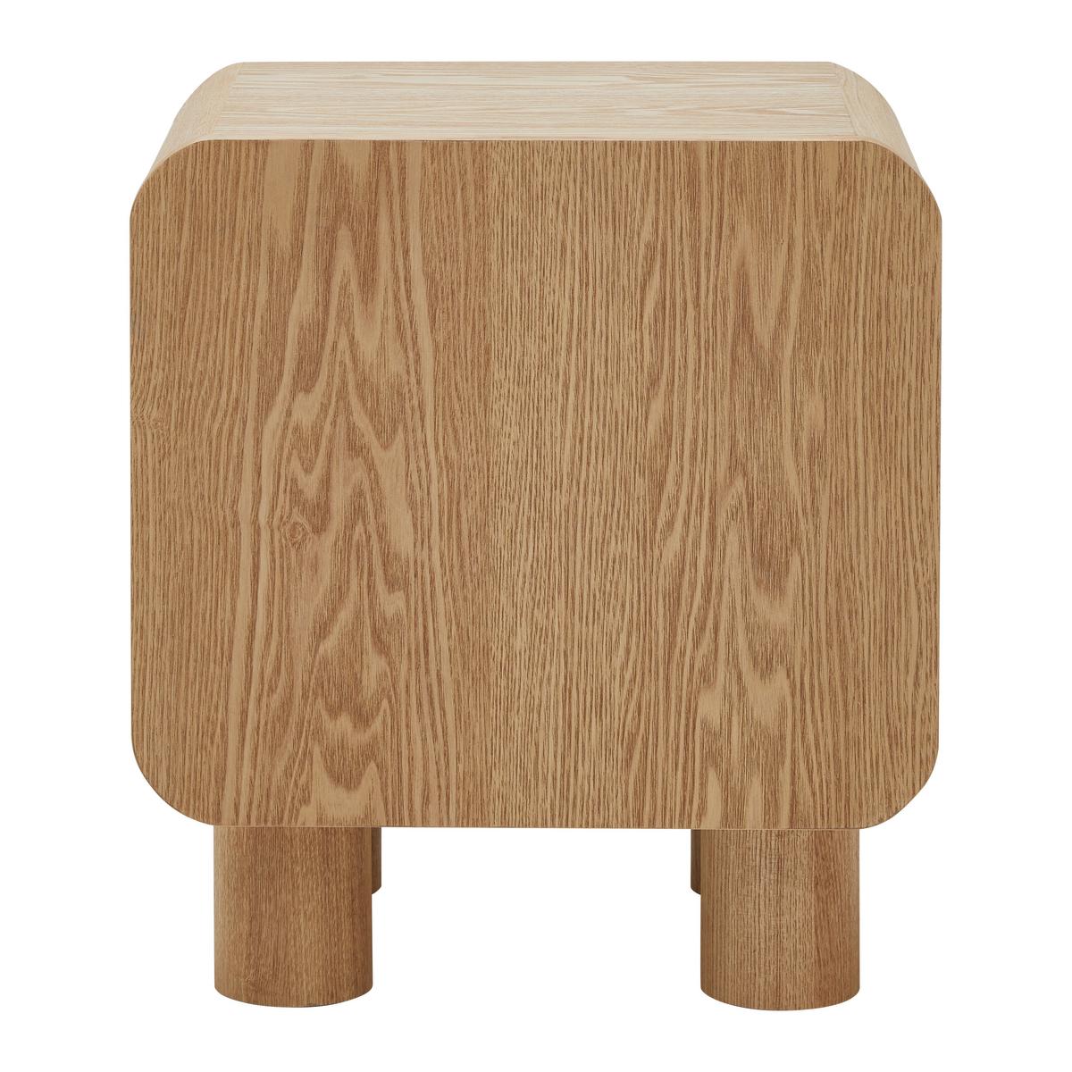 Éjjeliszekrény Alva - natúr, Modern, faalapú anyag/fa (40/45/30cm) - Premium Living