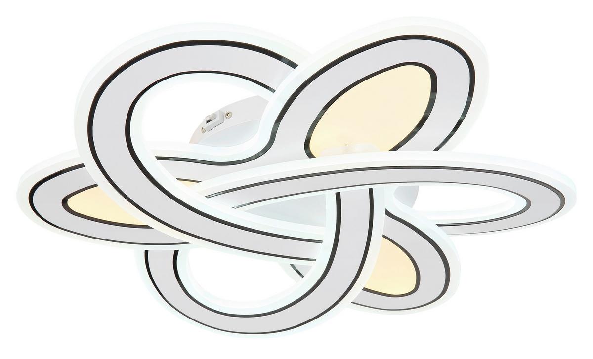 LED Mennyezeti Lámpa 48555-48 - króm/opál, Design, műanyag/fém (50/8cm) - Globo