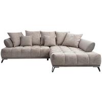 Ugaona Garnitura Largo N - crna/sivobraon, Moderno, tekstil/metal (262/184cm) - Modern Living