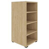 Regal Unit in Eichefarben - Eichefarben/Schwarz, MODERN, Holzwerkstoff (45,6/89,6/40cm) - Based