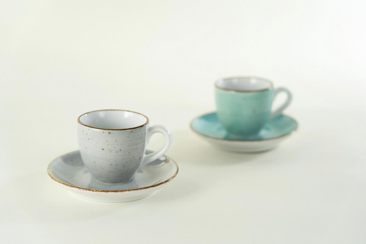 Kavni Servis Vintage Nature Stein, 8-Delni - svetlo siva, Basics, keramika - Creatable