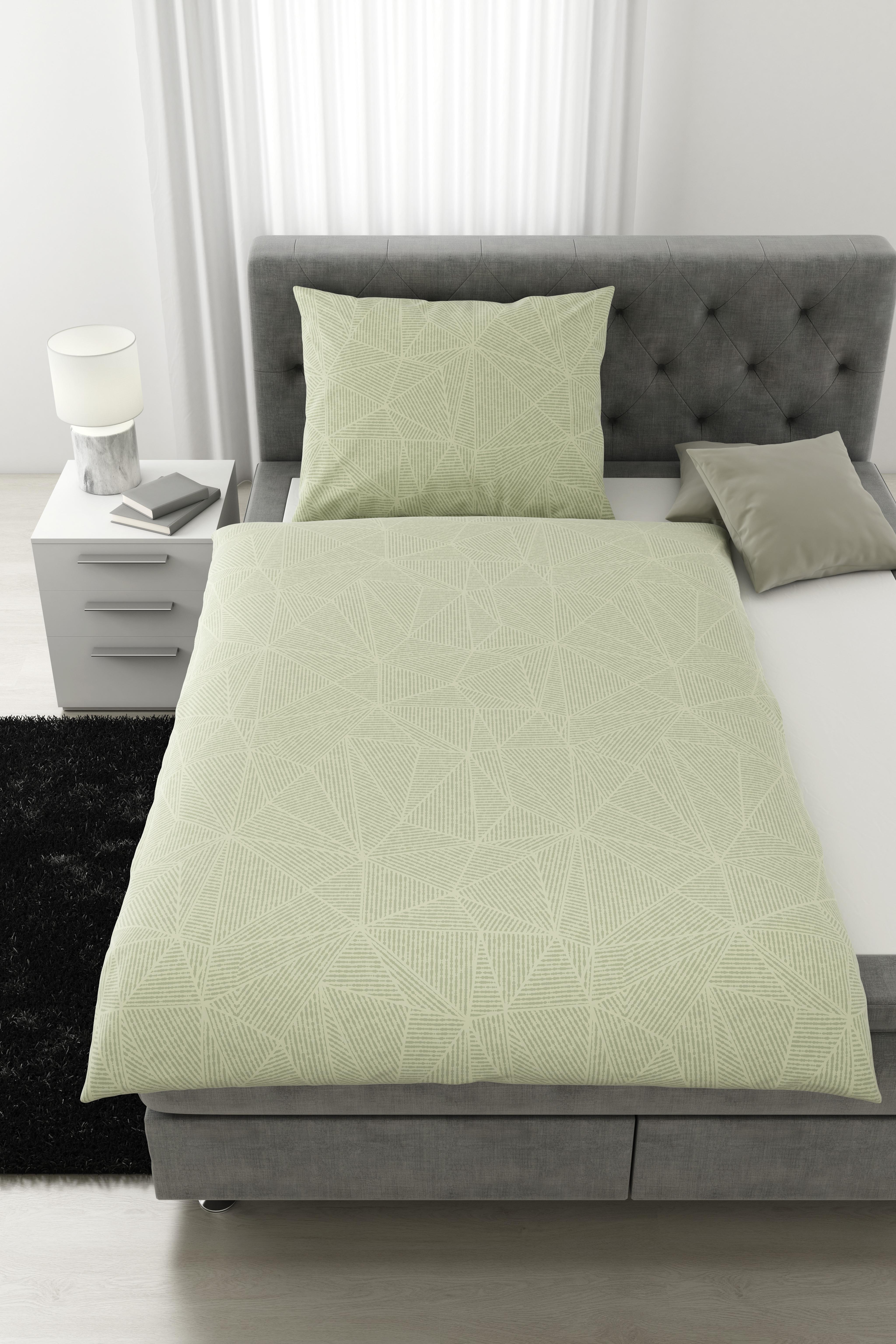 Bettwäsche Alex Design ca. 140x200cm - Hellgrün, MODERN, Textil (140/200cm) - Premium Living