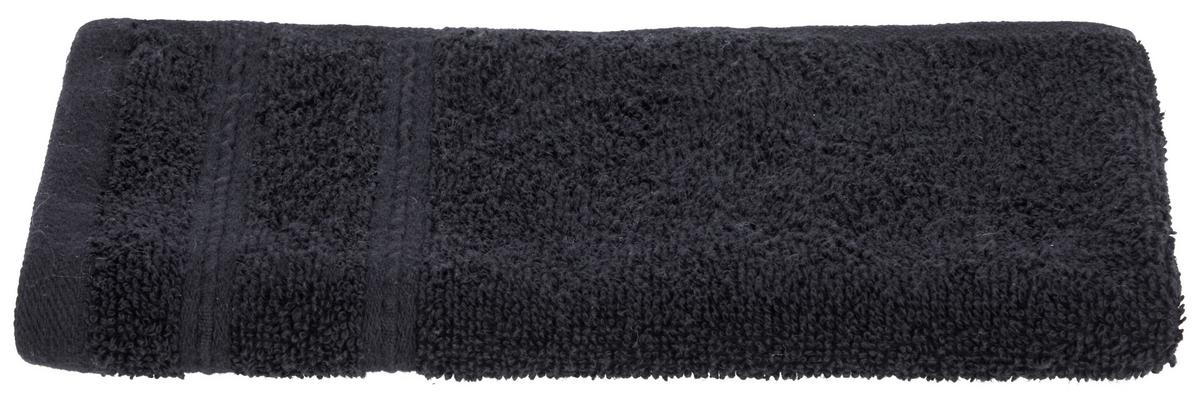 Vendégtörölköző Melanie 30/50 - fekete, textil (30/50cm) - Modern Living