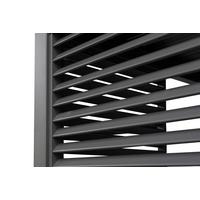 Rückwand für Basic BBQ Pergola ca. 113x239 cm Anthrazit - Anthrazit, LIFESTYLE, Metall (113/238,65/6cm) - Gardenson