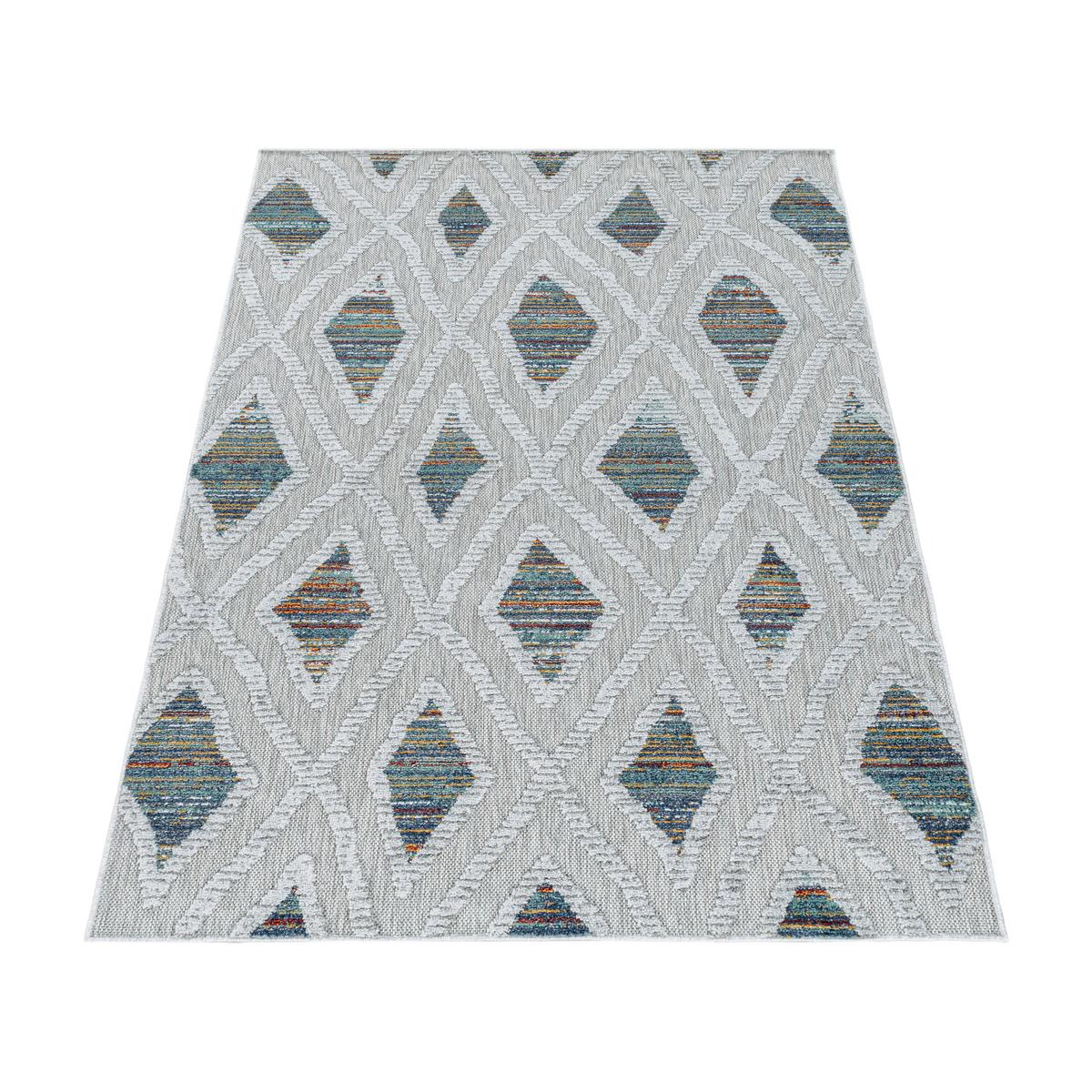 Flachwebeteppich Bahama Multicolor ca. 140x200cm - Multicolor, Design, Textil (140/200cm) - Novel