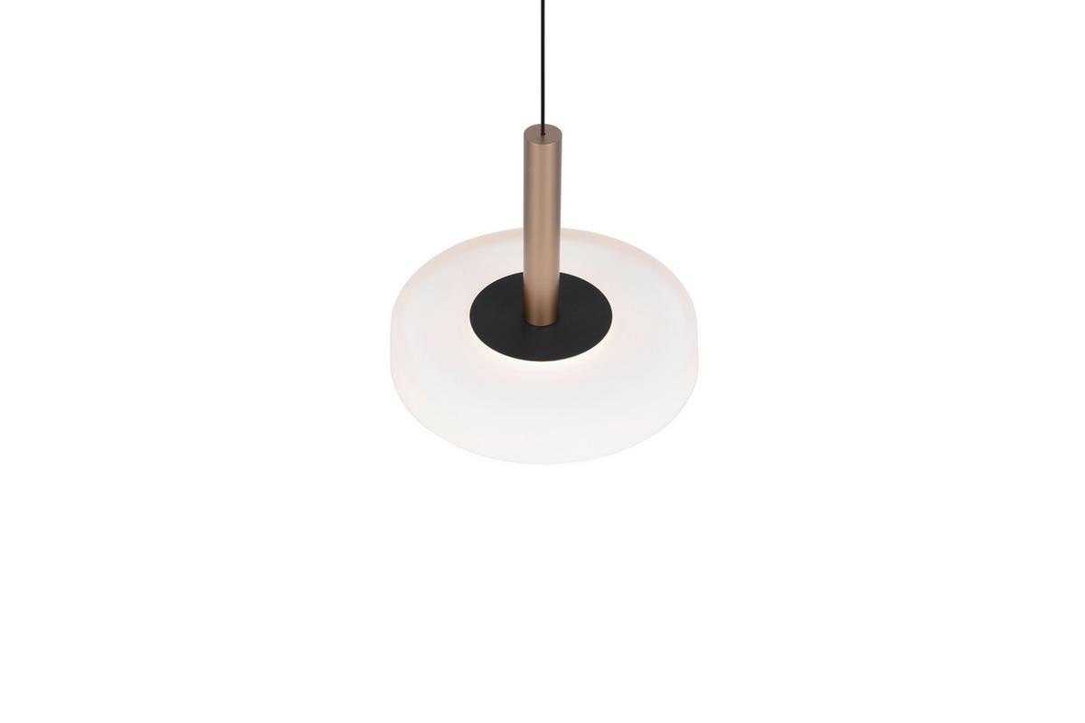 LAMPA ZWIESZANA LED 354910165 CELESTE - biały/brązowy, Design, metal/szkło (22/200cm) - Trio Leuchten