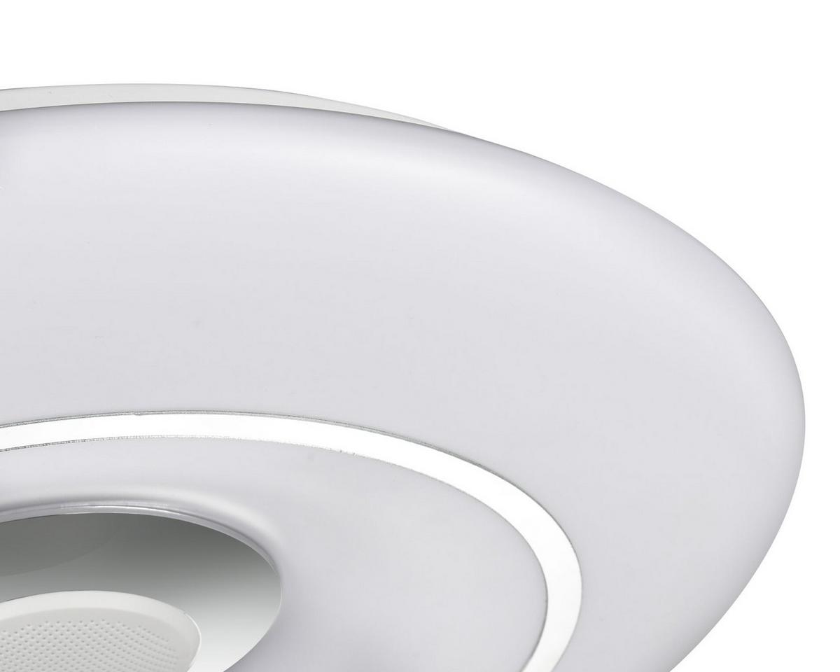 LAMPA SUFITOWA LED COOL *SBN*SH* - biały/kolor chromowy, Lifestyle, tworzywo sztuczne/metal (39/7cm) - Novel