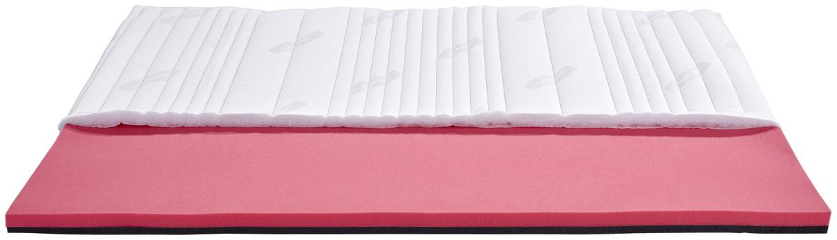Topper Gelfeel Top ca. 160x200 cm - Weiß, Basics, Textil (160/200cm) - Livetastic