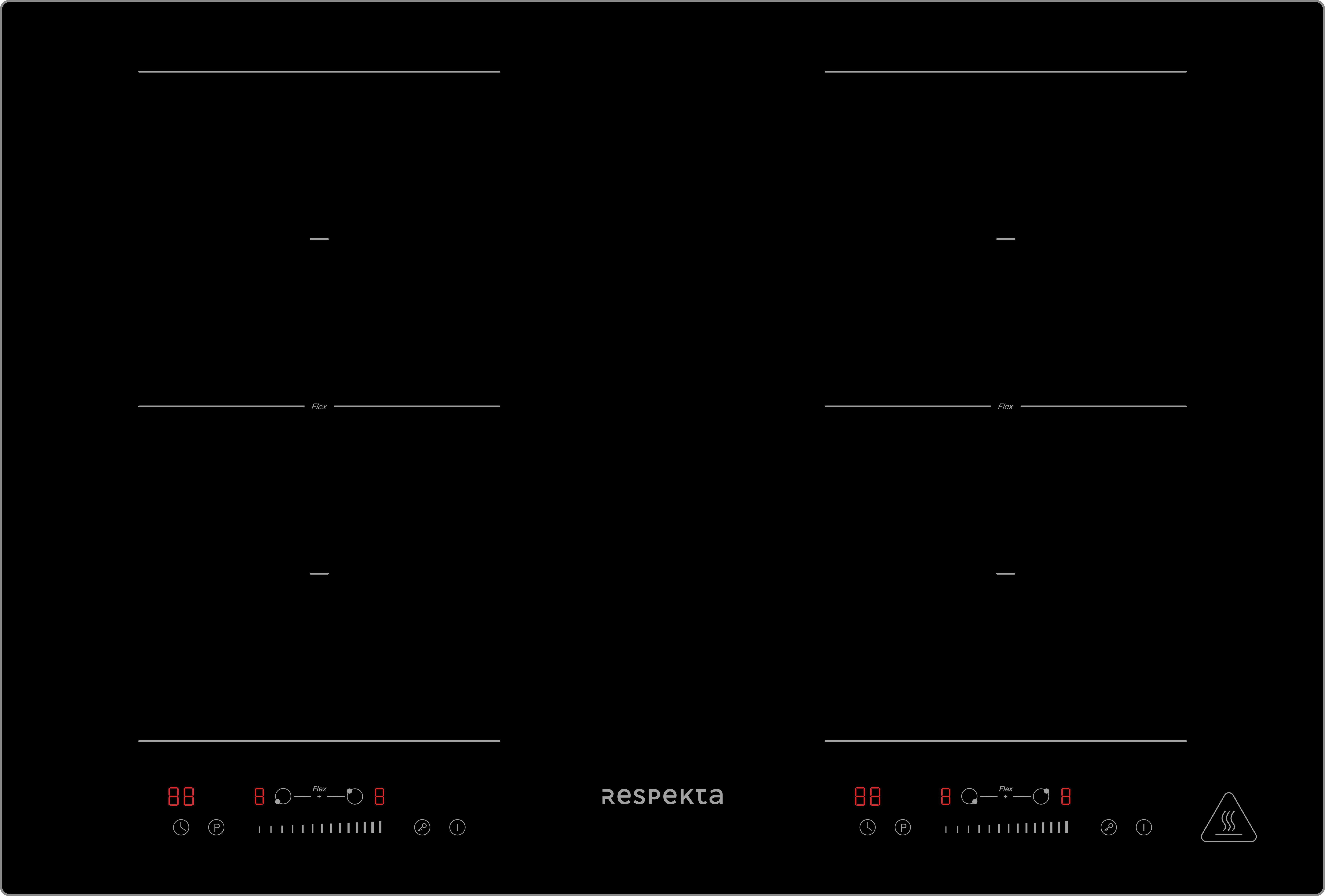 Set S Štedilnikom Aset121m8800i - črna, Basics, kovina/steklo (59,5/65,4/52,1cm) - Respekta
