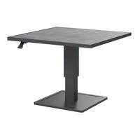 STÓŁ TARASOWY BJARNE - ciemnoszary, Modern, metal/szkło (90/67/90cm) - Ambia Garden