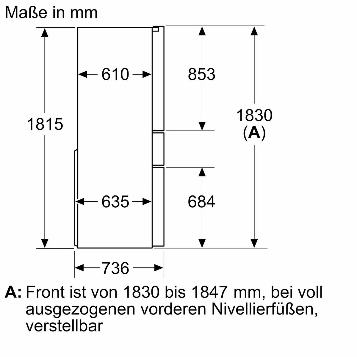 French-Door KF96RSBEA Schwarz - Schwarz, MODERN, Glas/Metall (90,5/183/73,6cm) - Siemens