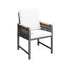 UTEGRUPP WASHINGTON 1 - mörkgrå/naturfärgad, Basics, metall/textil (89cm) - Mömax