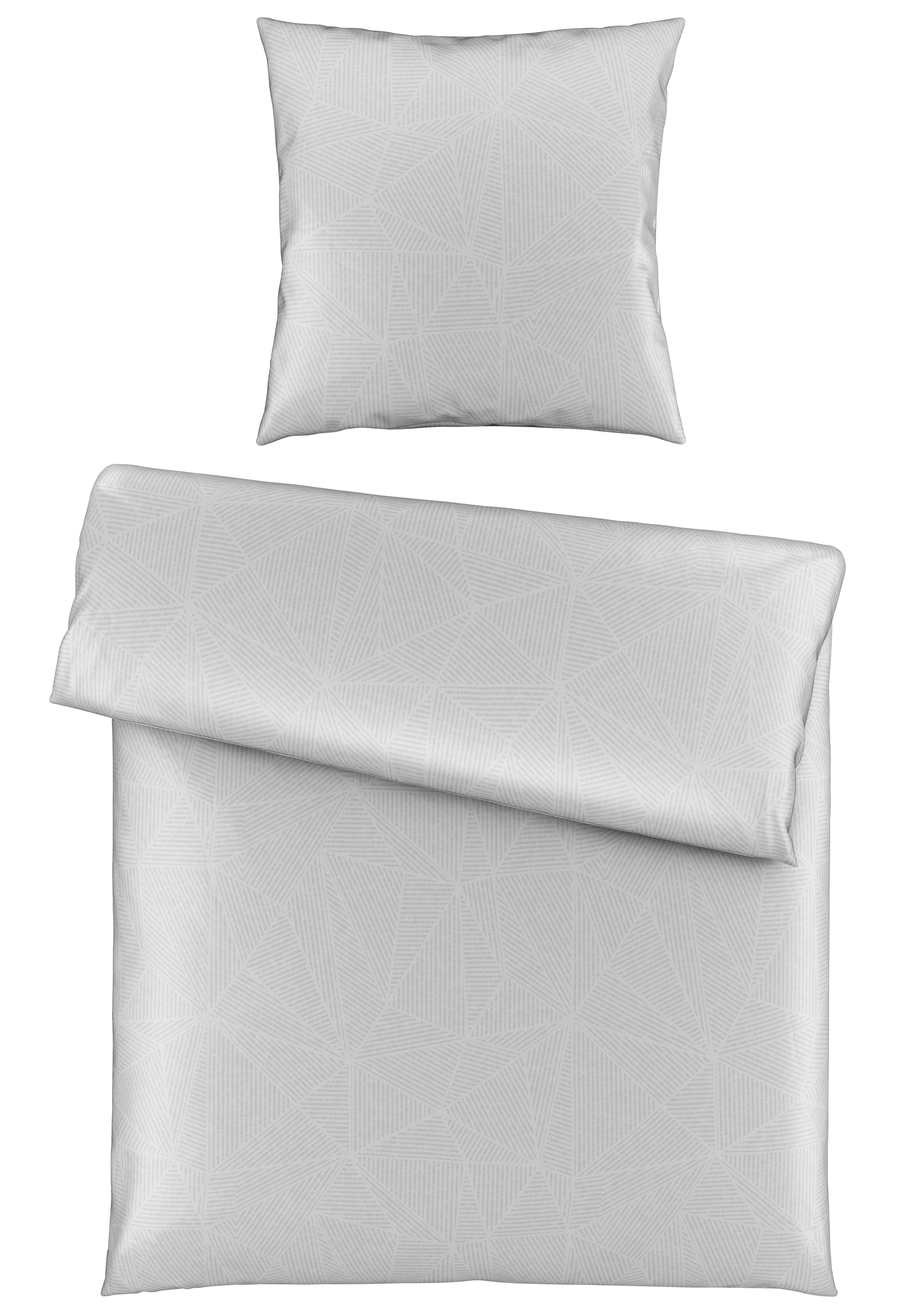 Bettwäsche Alex Design in Platinfarben ca. 135x200cm - Platinfarben, MODERN, Textil (135/200cm) - Premium Living