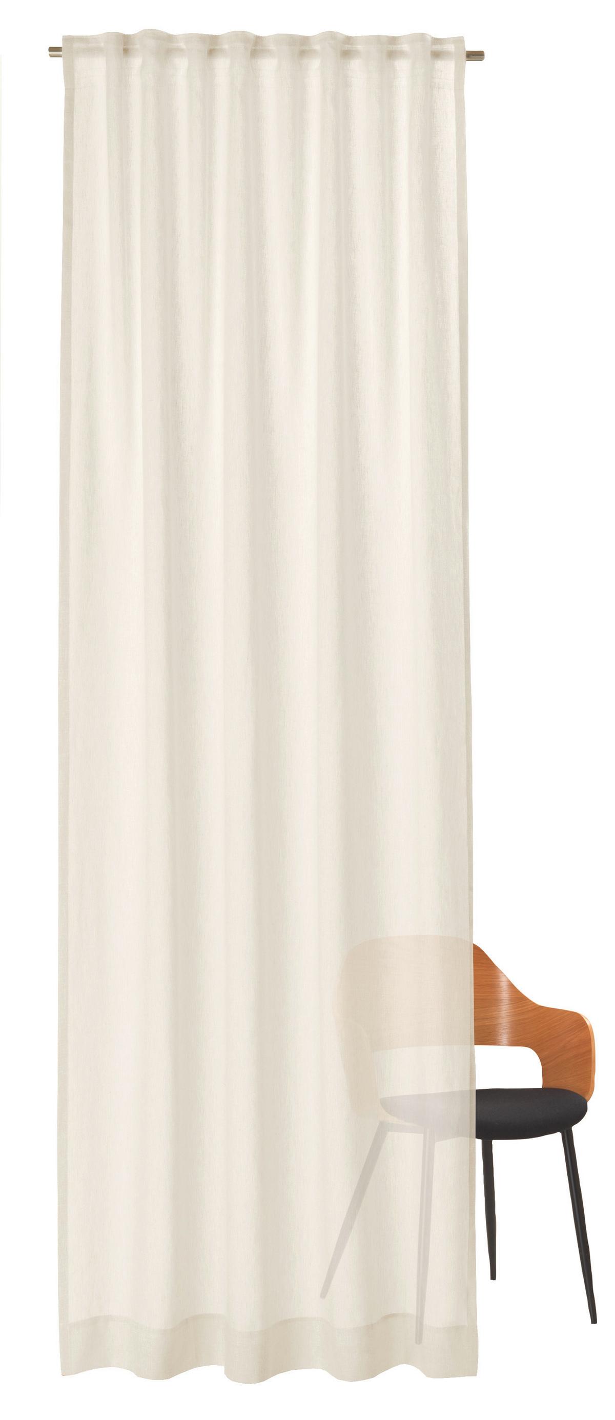 ZASŁONA GOTOWA SW-BREEZE - kremowy, Basics, tkanina (125/250cm) - Schöner Wohnen