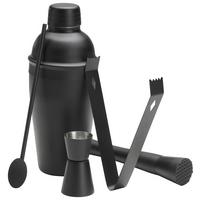 ZESTAW BAROWY HG38337 - czarny, Trend, metal - Novel