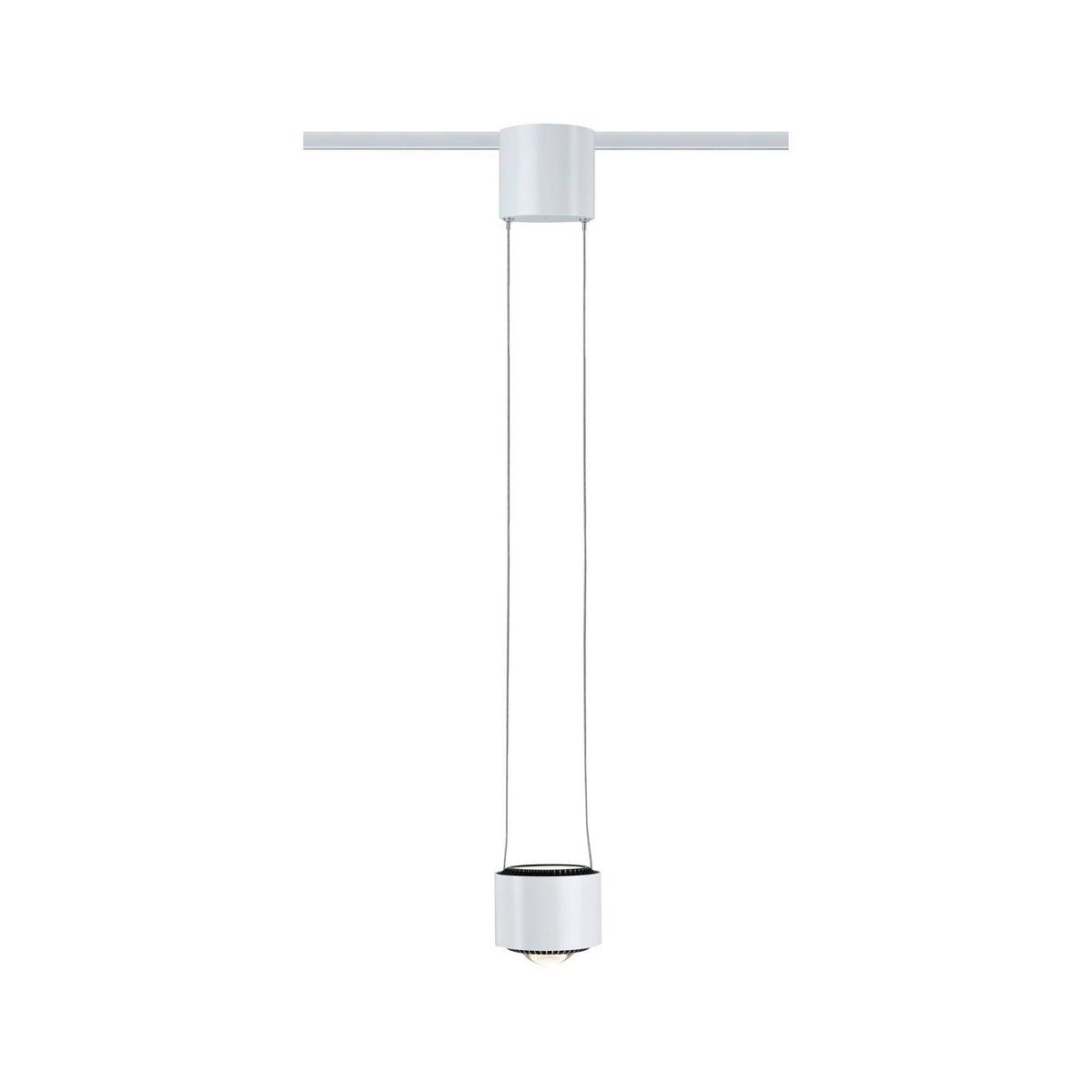 Schienensystem-Hängeleuchte Aldan in Weiß max. 13 W - Weiß, Basics, Metall (9,8/8,5cm) - Paulmann