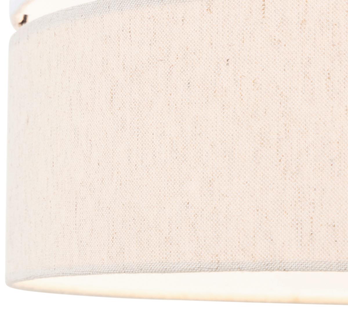 LAMPA WISZĄCA NICOLE - beżowy/biały, Modern, tworzywo sztuczne/metal (37/120cm) - Novel