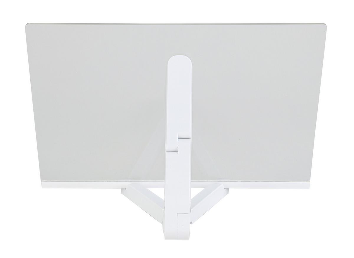 LED-Dekoleuchte Malon Weiß/Transparent max. 2 Watt - Transparent/Weiß, MODERN, Kunststoff (30/18,4/20cm) - Mömax