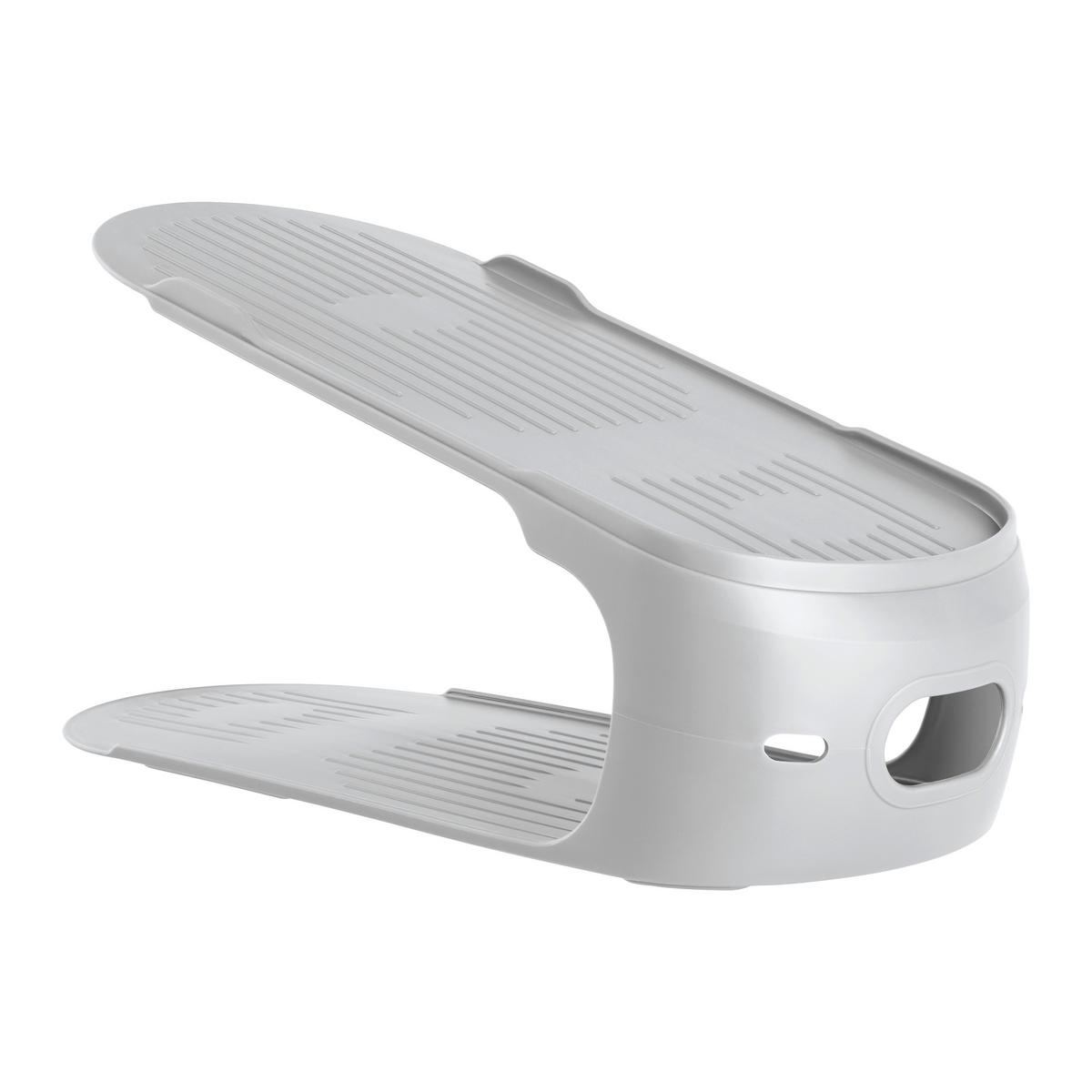 Cipőtároló Leo - szürke, Konventionell, műanyag (11/27,5/12,5cm) - Mömax