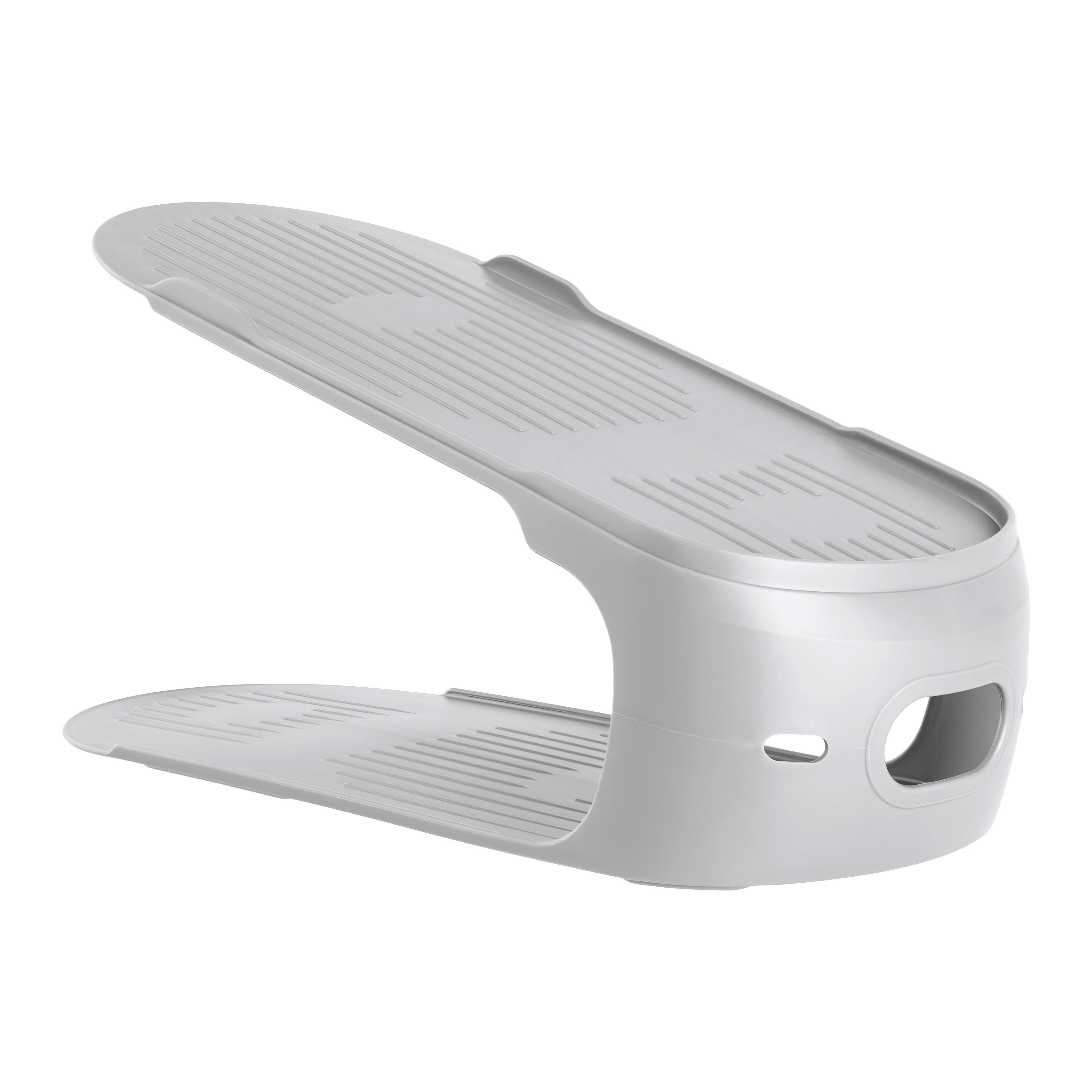 SKOSTÄLL LEO -EXT- - grå, Klassisk, plast (11/27,5/12,5cm) - Mömax