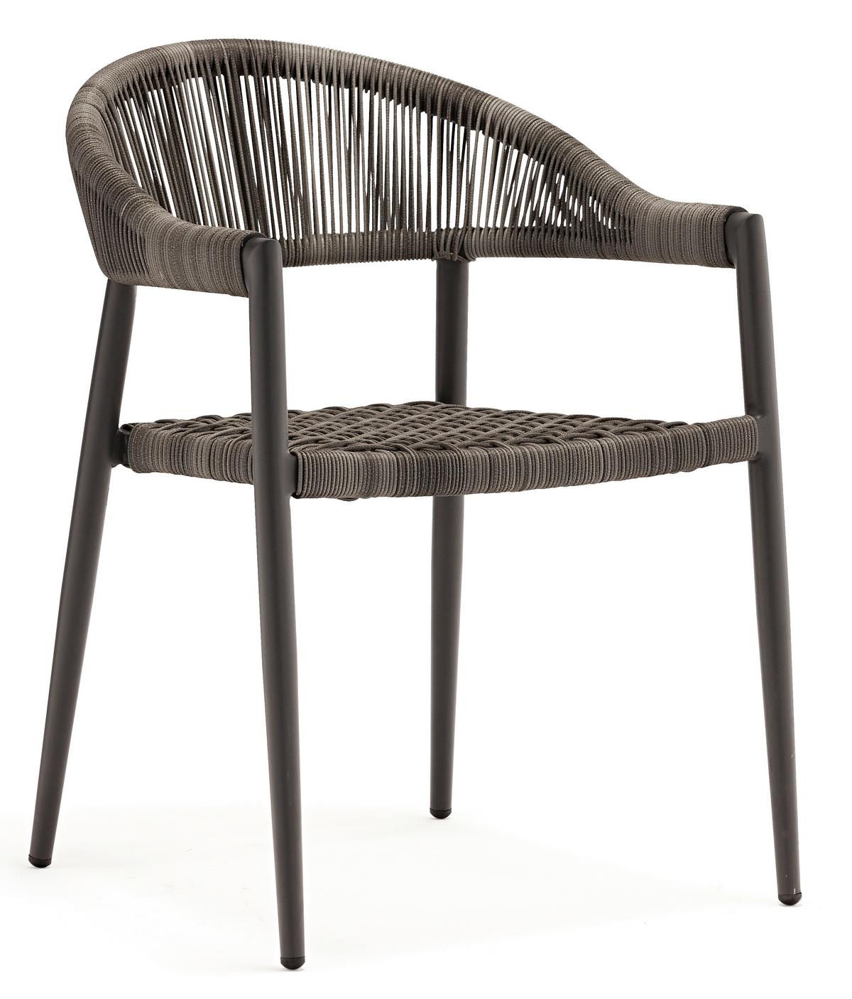 Set Vrtnih Stolov Brooklyn, Temno Siva, 4-Delni - temno siva/barve grafita, Basics, kovina/umetna masa (56/58/78cm) - Gardenson