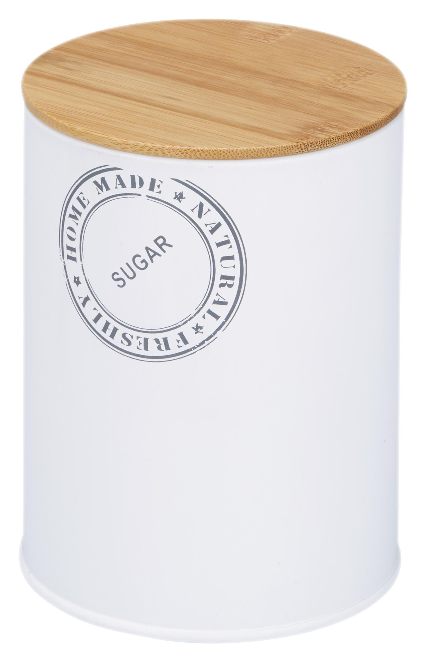 Box mit Deckel Callie Naturfarben/Weiß - Naturfarben/Weiß, MODERN, Holz/Metall (11/15cm)